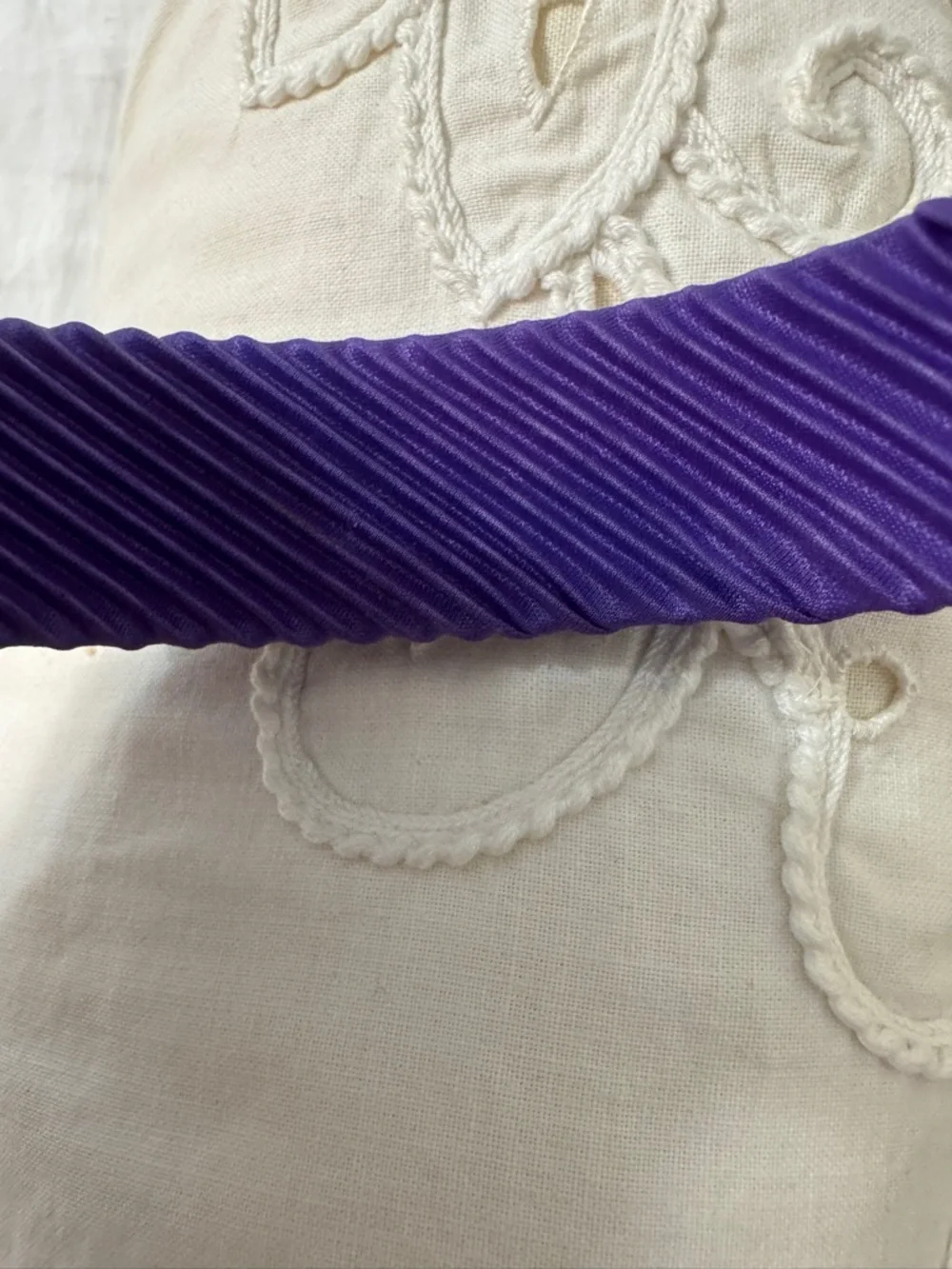Purple Braided Fabric Headband - Women